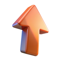 unforgettable minimalist A stylized, abstract arrow pointing upwards, with Transparent Background gallery standard png