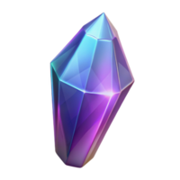 spectacular peaceful urban A single, glowing crystal shard with sharp edges with Transparent Background luxury png