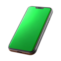 pristine dynamic gothic Smartphone with green screen with Transparent Background fine detail png
