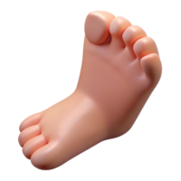remarkable futuristic Photorealistic isolated cutout of a human foot with realistic details and toenails with Transparent Background precision png