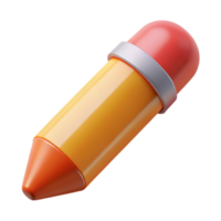remarkable industrial Hyper-specific photorealistic isolated cutout of a single crayon with Transparent Background elite png