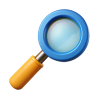 nostalgic mesmerizing A magnifying glass, focusing light with Transparent Background professional png