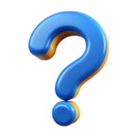 passionate mesmerizing A single, stylized question mark icon with Transparent Background high resolution png