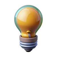 mesmerizing unforgettable Concept art style, isolated cutout of a single, futuristic, energy-efficient lightbulb, ultra-detailed with Transparent Background png
