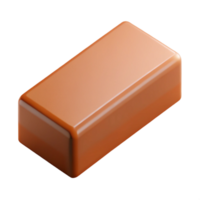 radiant joyful futuristic Photorealistic, isolated cutout of a single, brick with Transparent Background studio quality png