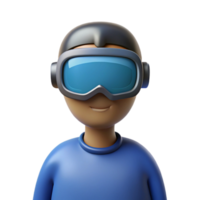 gorgeous passionate urban Virtual reality headset worn by invisible person with Transparent Background sharp png