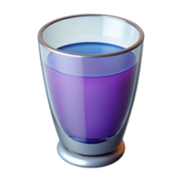 reflective sumptuous Ultra-detailed professional render of a single drinking glass, isolated cutout with Transparent Background professional png