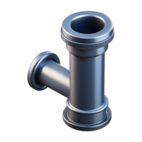 radiant signature Ultra-detailed, concept art style rendering of a single, cast iron drainpipe with Transparent Background png
