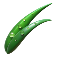 mesmerizing modern Hyper-specific ultra-detailed isolated cutout of a single blade of grass, dew drops, green, macro photography, with Transparent Background flawless png