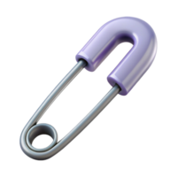 romantic striking Hyper-specific, concept art style render of a single metal safety pin, isolated cutout with Transparent Background genuine png