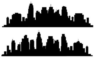 Silhouette of city skyline vector