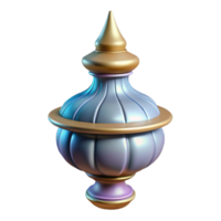 hypnotic sought-after Ultra-detailed, concept art style rendering of a single, decorative finial with Transparent Background png