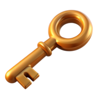 majestic reflective art deco Hyper-specific professional render of a single antique skeleton key Isolated cutout with Transparent Background expertly shot png