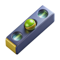 picturesque bohemian Level tool, spirit level bubble, with Transparent Background studio quality png