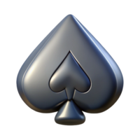 spectacular unparalleled Photorealistic professional render, hyper-specific, single isolated playing card, Ace of Spades, ultra-detailed with Transparent Background png