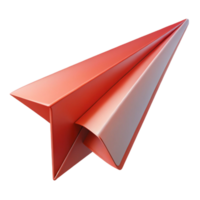 standout modern A paper airplane, mid-flight, folded paper texture with Transparent Background masterfully captured png