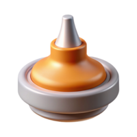 magnificent distinguished Photorealistic isolated cutout of a single, professional grade D printer nozzle, ultra-detailed with Transparent Background png