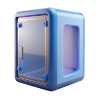 pristine peaceful contemporary Computer case with tempered glass side panel with Transparent Background professional png