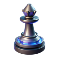 splendid memorable Concept art style, hyper-specific, isolated cutout Professional render of a futuristic chess piece with glowing runes and magnetic levitation with Transparent Background png
