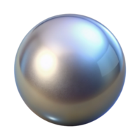 stunning unparalleled Hyper-specific, photorealistic professional render of a single, perfectly smooth, chrome sphere with subtle reflections with Transparent Background png