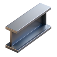 wonderful coveted Hyper-specific, professional render of a single, steel I-beam with Transparent Background png