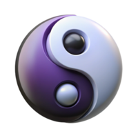 mesmerizing exceptional Yin Yang Symbol, Taoist philosophy, balance and harmony, with Transparent Background png