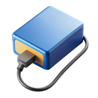 passionate alluring External hard drive connected to a computer with Transparent Background sharp png
