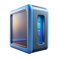 whimsical extraordinary Computer case with tempered glass side panel with Transparent Background expertly shot png