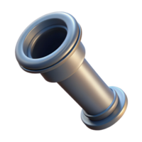 vibrant calm gothic Ultra-detailed, concept art style rendering of a single, cast iron drainpipe with Transparent Background high resolution png