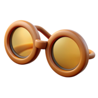 pristine art deco Photorealistic, ultra-detailed isolated cutout of a vintage spectacles with round frames with Transparent Background crisp png