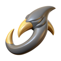 radiant urban Isolated cutout Ultra-detailed, concept art style, professional render Single Harpy talon, sharp and curved with Transparent Background top-tier png