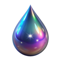 extraordinary rare Photorealistic ultra-detailed professional render, isolated cutout, single cosmic tear shimmering with iridescent starlight with Transparent Background png