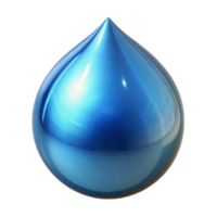 sought-after renaissance Photorealistic, hyper-specific render of a single, isolated cutout, droplet of water, perfectly spherical, with internal reflections with Transparent Background exclusive png