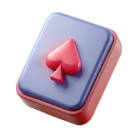 passionate dramatic Hyper-specific, professional render of an isolated cutout of a single, playing card with Transparent Background original png