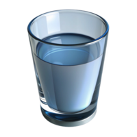 passionate hypnotic Ultra-detailed, professional render of a single glass of water with realistic reflections and refractions Isolated cutout with Transparent Background gallery standard png