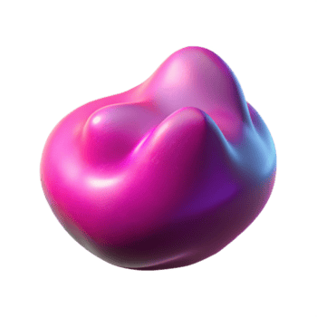 notevole moderno concetto arte stile, professionale rendere di un' separare, isolato, pulsante, amorfo macchia, neon rosa isolato ritagliare con trasparente sfondo fatto a mano png