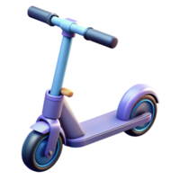 nostalgic elegant Electric scooter with rider's handlebars visible with Transparent Background high resolution png