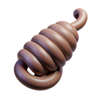 sumptuous bold classic Concept art style, isolated cutout of a single, ultra-detailed, coiled rattlesnake tail, rattle segments clearly visible with Transparent Background 8K png