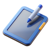 splendid passionate art deco Tablet computer with stylus pen with Transparent Background premium png