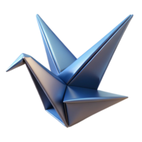 wonderful gothic Hyper-specific, isolated cutout, concept art style, single, intricate origami crane, folded paper with Transparent Background sharp png