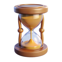 spectacular melancholic modern Isolated cutout, concept art style, hyper-specific vintage hourglass with sand with Transparent Background perfect clarity png