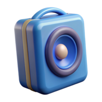 intense pristine Bluetooth speaker with volume buttons with Transparent Background museum quality png