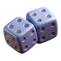 sumptuous standout A pair of dice, showing snake eyes with Transparent Background png