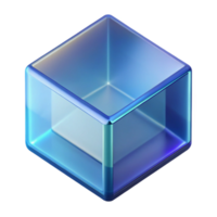 serene dramatic abstract Hyper-specific, professional render of a single, glass block with Transparent Background perfect clarity png