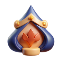standout tropical Concept art style isolated cutout of a stylized playing card - the Queen of Spades, ultra-detailed with Transparent Background original png