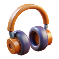imaculado notável uma par do sobre a orelha fones de ouvido com transparente fundo png
