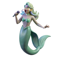 mysterious extraordinary Siren, mythical creature, alluring singing voice, with Transparent Background 8K png