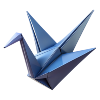 stunning standout Hyper-specific, isolated cutout, concept art style, single, intricate origami crane, folded paper with Transparent Background png