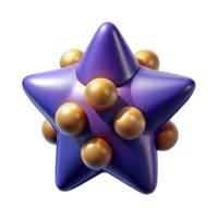 whimsical dramatic Ultra-detailed, concept art style, professional render, isolated cutout of a single, stylized representation of a binary star system with Transparent Background handcrafted png