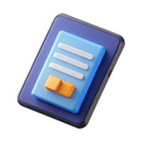 romantic elegant A tablet displaying an e-reader app with Transparent Background exclusive png